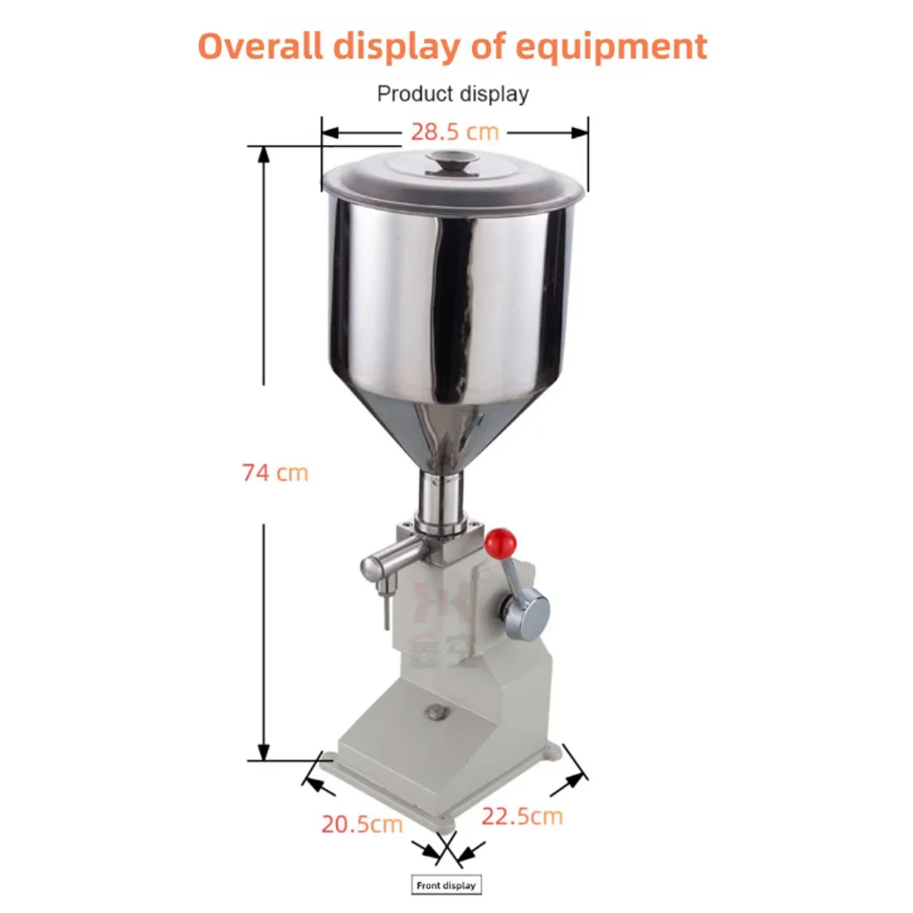 A03 Motor-Driven Manual Filling Machine Energy Saving High-Accuracy Honey Liquid Beverage 5-50ml 10-100ml Capacity Cartons