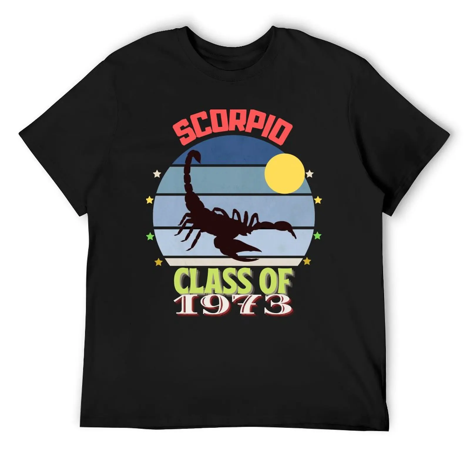 Scorpio - Class of 1973 T-Shirt vintage clothes boys animal print anime figures plain black t shirts men