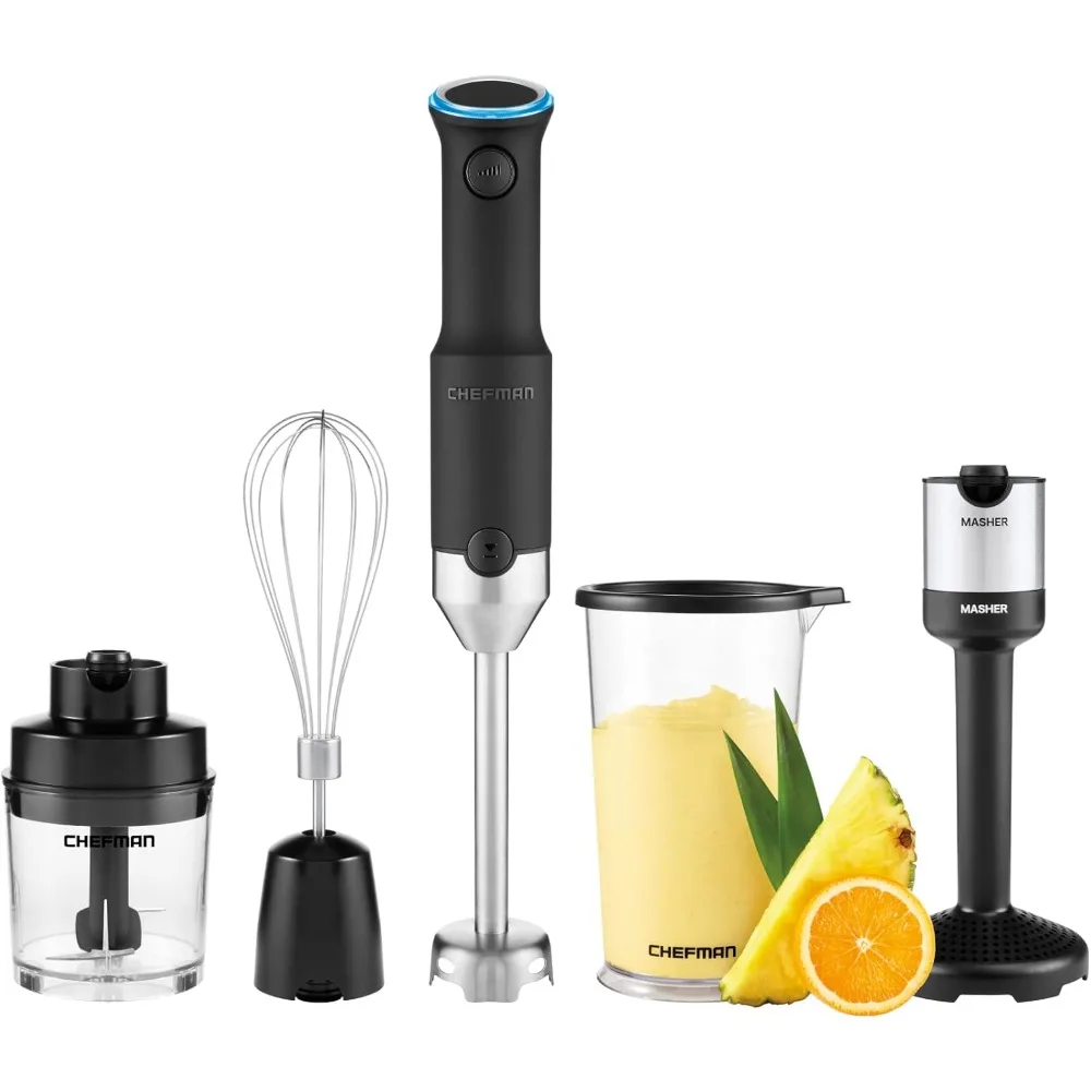 

Cordless Portable Immersion Blender 5-in-1 Blender Set, Ice Crushing Power with One-Touch Speed Control, Comes