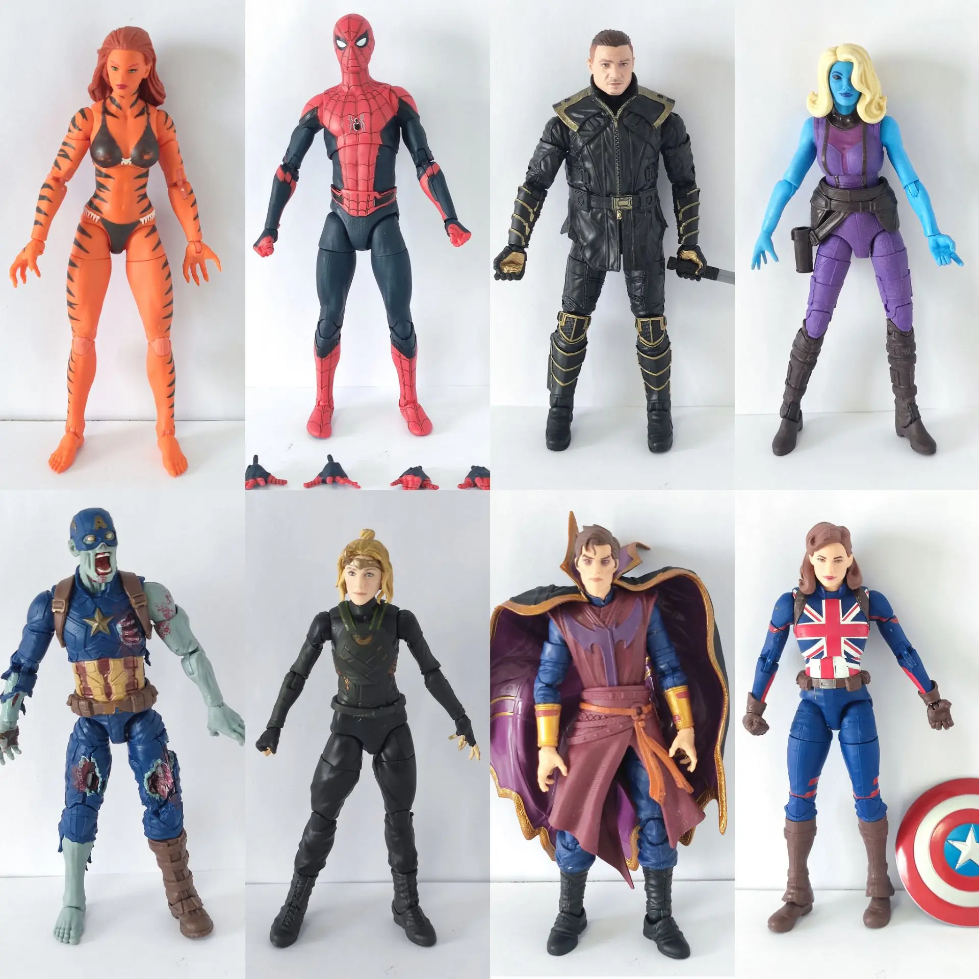 Marvel Legends What if Doctor Strange Zombie Captain America Nebula Carter Sylvie 6