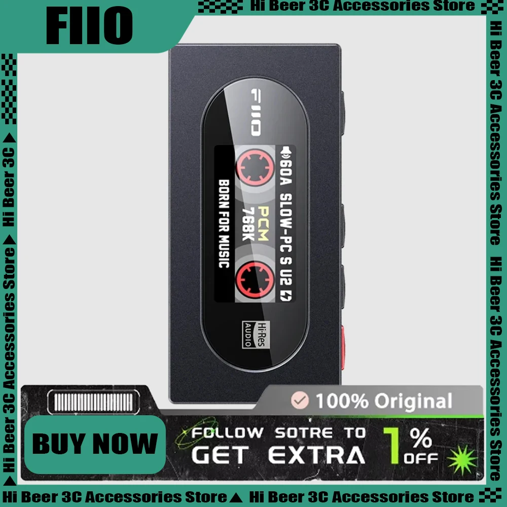 

Fiio KA15 Usb Dac Headphone Amplifier Usb Dongle With 3.5mm And 4.4mm Portable Headphone Output Dsd 256 Ps5 Custom Fashion Gifts