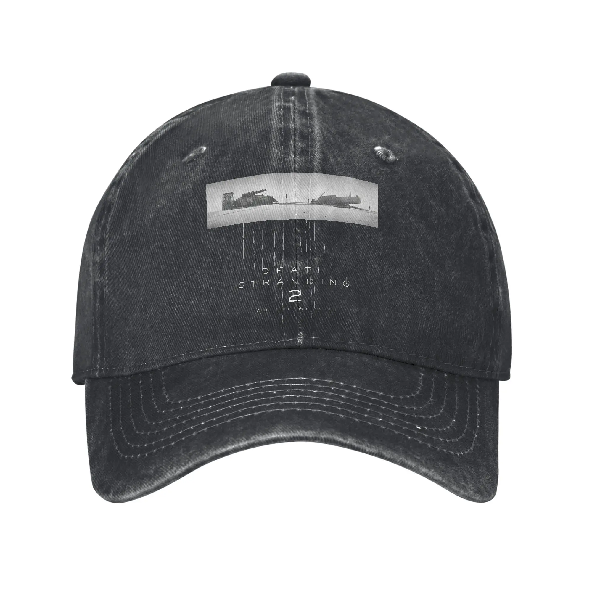 

Casual Death Stranding 2 On The Beach Baseball Caps Men Women Distressed Denim Snapback Hat Video Game Outdoor Adjustable Hat