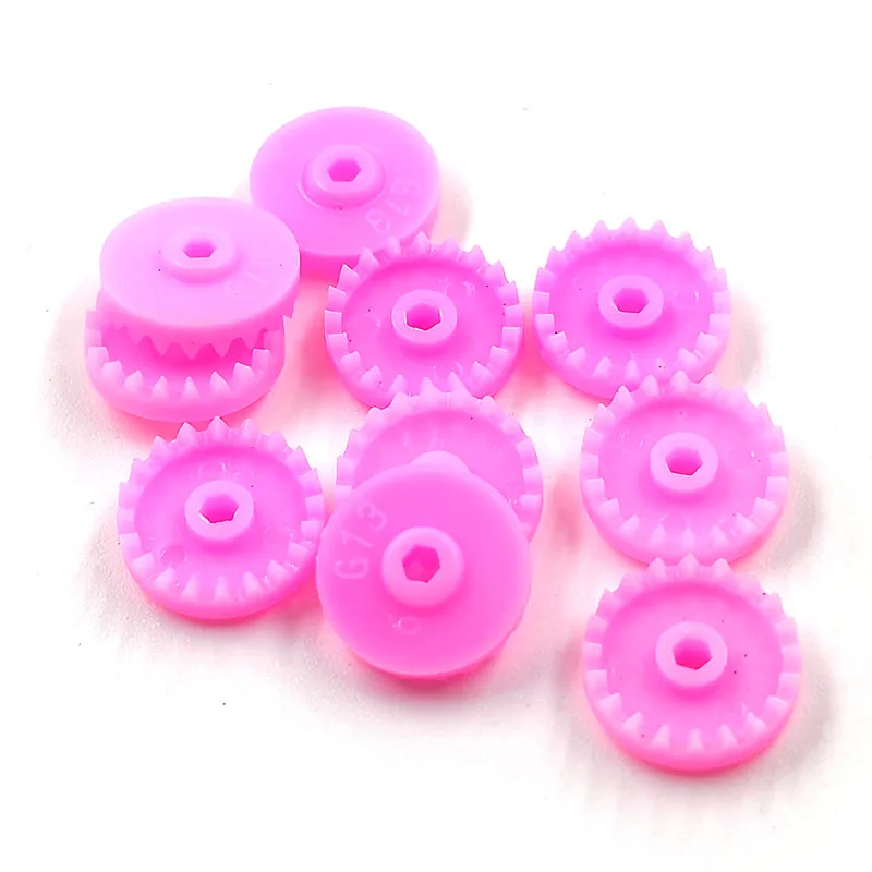 C201.8B Four-wheel Drive Conversion Gear 20 Tooth Crown Gear 1.8mm Hexagonal Hole Toy Parts 10pcs/lot