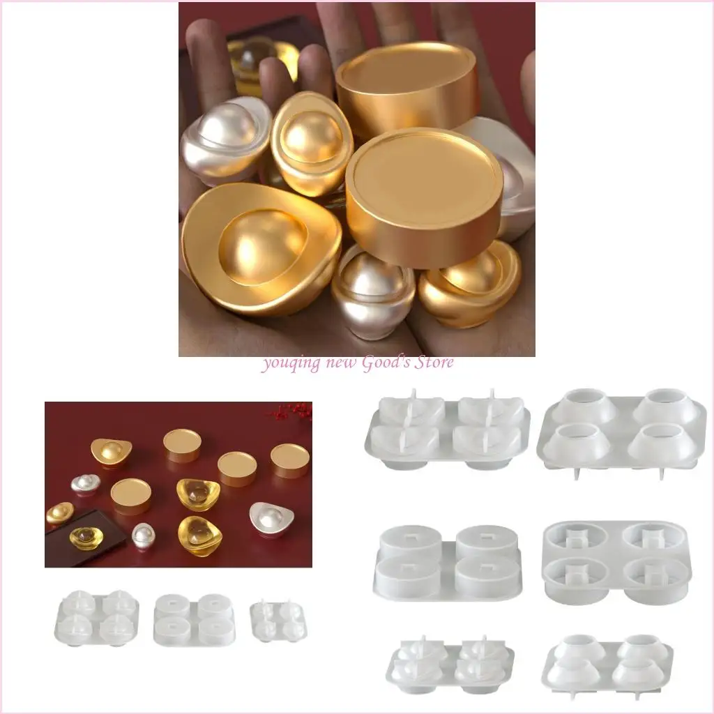 

57QA Versatile Silicone Mold Suitable for Resin Chocolate Soap and Auspicious Symbols Craft