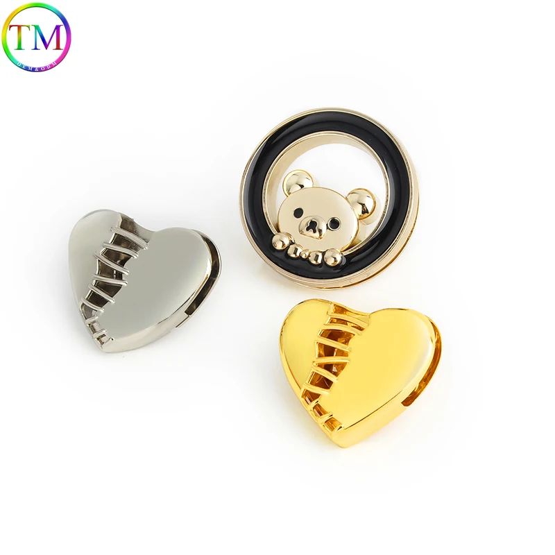 

5-10Sets Bear,Heart Shape Metal Press Bag Metal Twist Lock Handbag Turn Lock Twist Clasp Buckle DIY Hardware Accessories