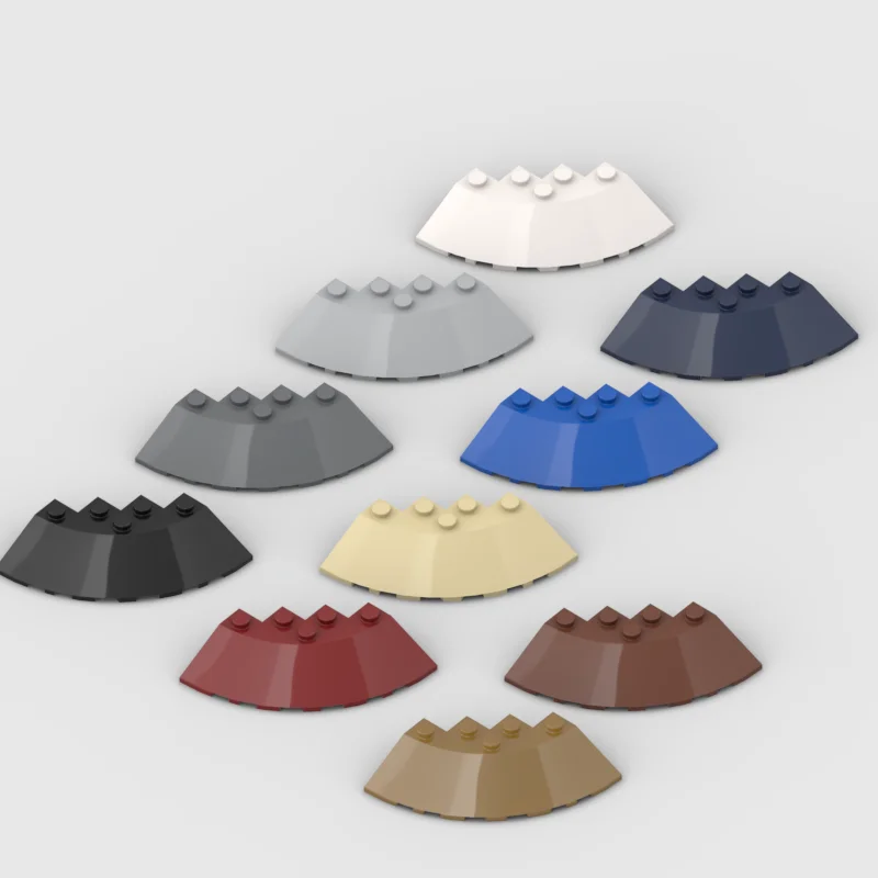 * Azulejo de techo circular 6X6 * 8 piezas DIY bloque para iluminar ladrillo pieza No.95188 Compatible con otras partículas de ensamblaje