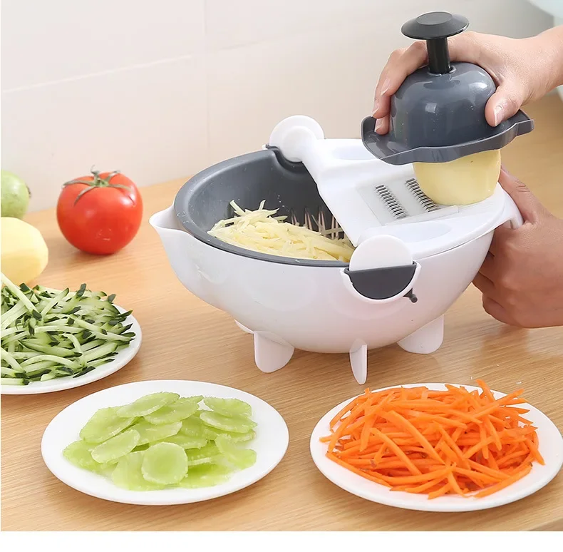 

Multi-function Chopper 9 in 1 Slicer Vegetable Potato Carrot Onion Grater With Strainer Vegetable Cutter Kitchen OK 1088