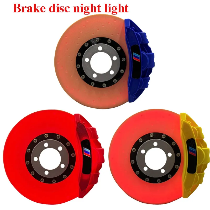 

DIY Brake Disc LED Surrounding Light Rechargeable Desk Lamp Wall Deck For Car Admirers Individualized Present