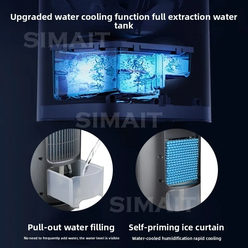 Bladeless Fan, Electric Fan Household Air Conditioner Fan, Cooling Fan Tower Fan Floor Fan, Water Cooling