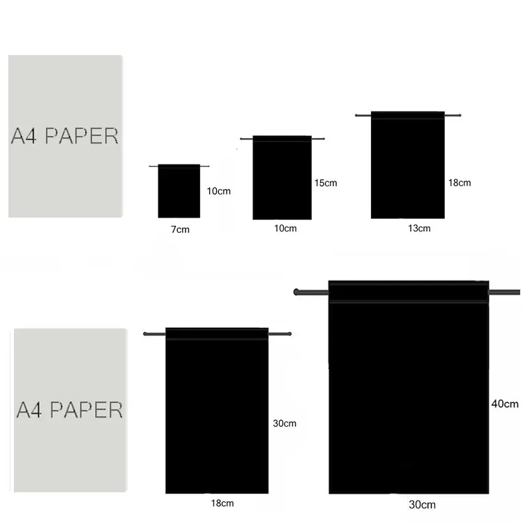 طباعة شعار مخصص الساتان عذراء الشعر أكياس قناع عين جمع الحرير جيب شنطة هدايا مجفف الشعر الرباط حقيبة التخزين 10 قطعة/الوحدة #6