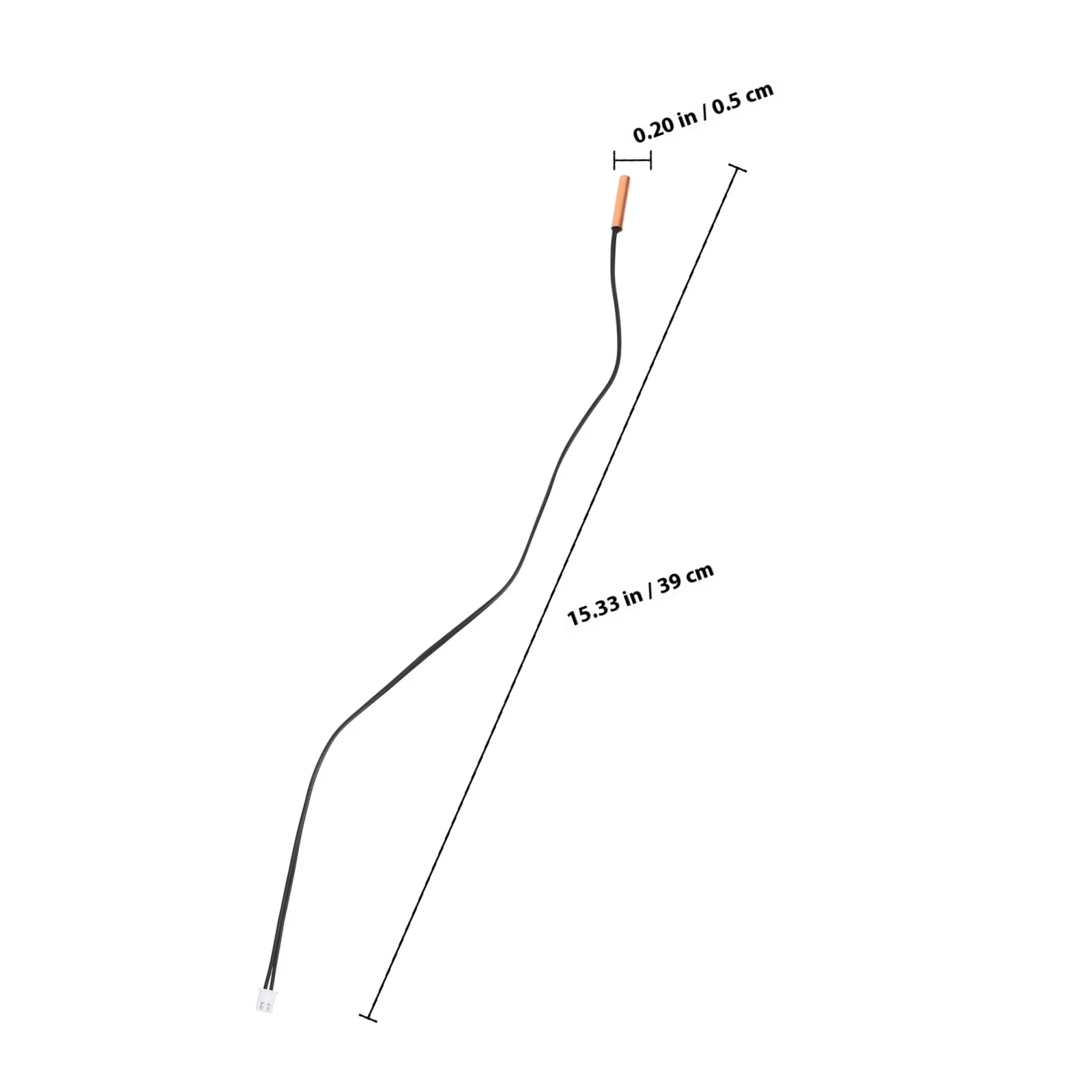 Sensor de temperatura para ar condicionado, 2 peças, sonda ntc, substituição de termostato universal, aço inoxidável, acessório de reparo hvac
