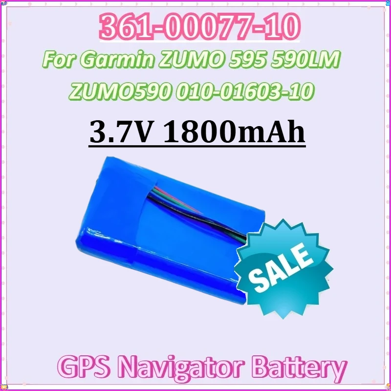 

For Garmin Motorcycle GPS Navigator ZUMO 595 590LM ZUMO590 010-01603-10 361-00077-000 New 361-00077-10 3.7V 1800mAh Battery