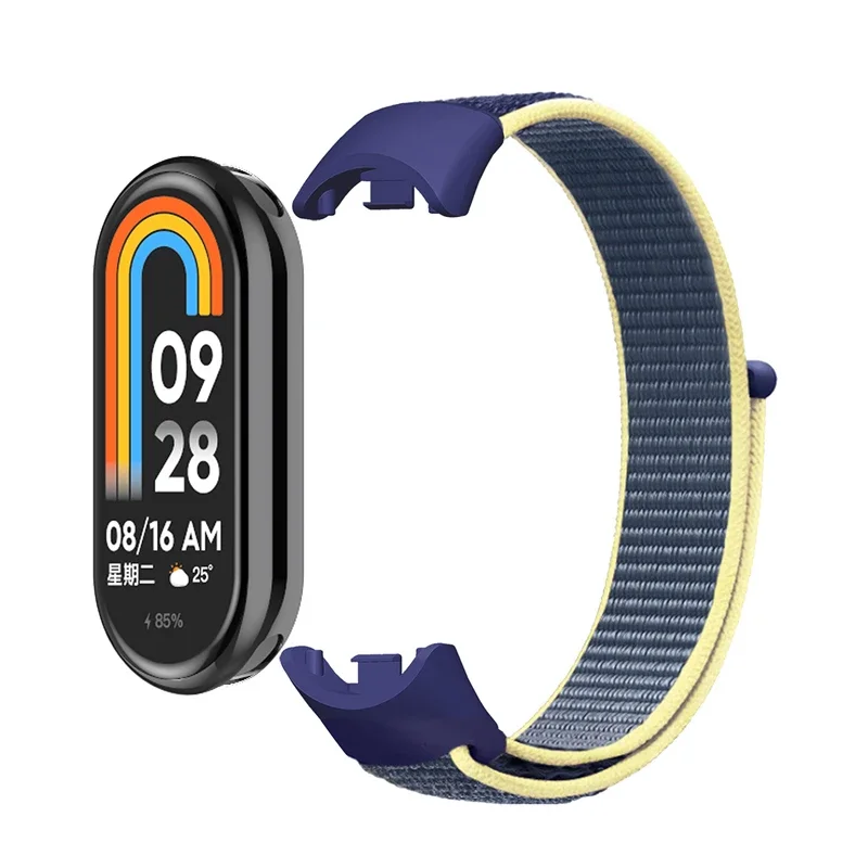 Bracelet for mi band 9 8 7 Strap Nylon Sport loop watch Belt pulsera correa Mi band 4 Wristband for xiaomi Mi band 5 4 Bracelet