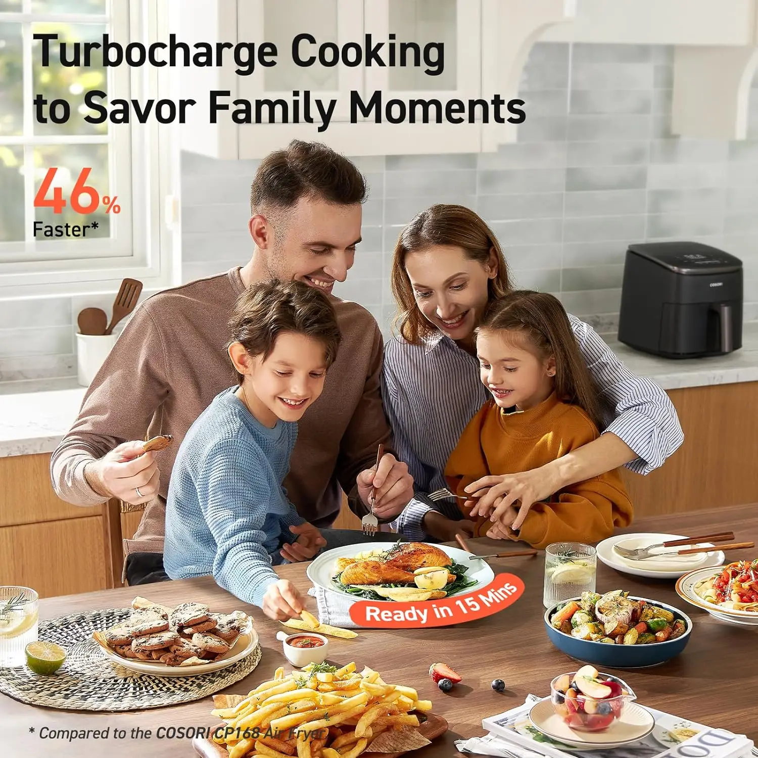 Quart Compact Airfryer that Roast,Bake,Proof,9 Functions,5 Speeds,Cooks Quickly,95% Less Oil for Healthier Meals,Varied Recipes