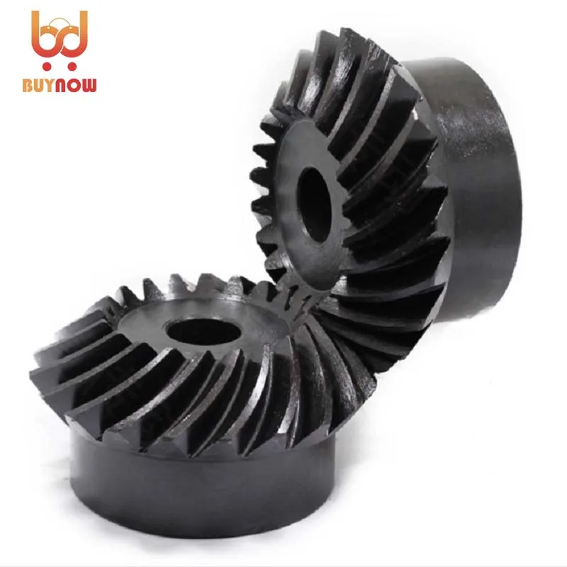 2Pieces/Lot 2M-20T/20T Precision Spiral Bevel Gear Helical Gear-Diameter:43mm Hole d:10mm