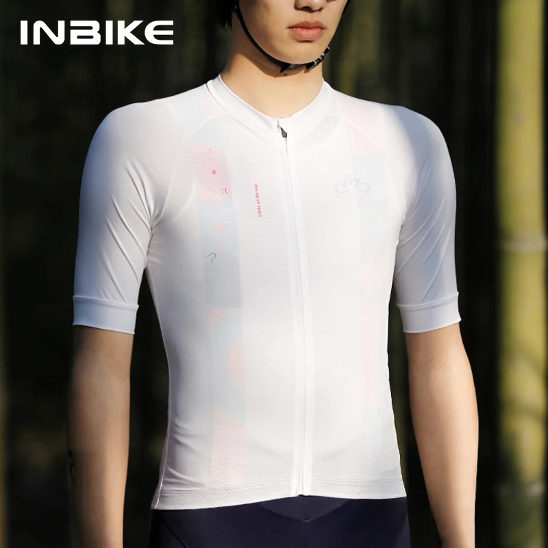 INBIKE Summer Men\'s Cycling Sets Short-Sleeved Bicycle Jersey Shorts Clothing Quick-Drying Road Bike Riding Shirts Pants Clothes