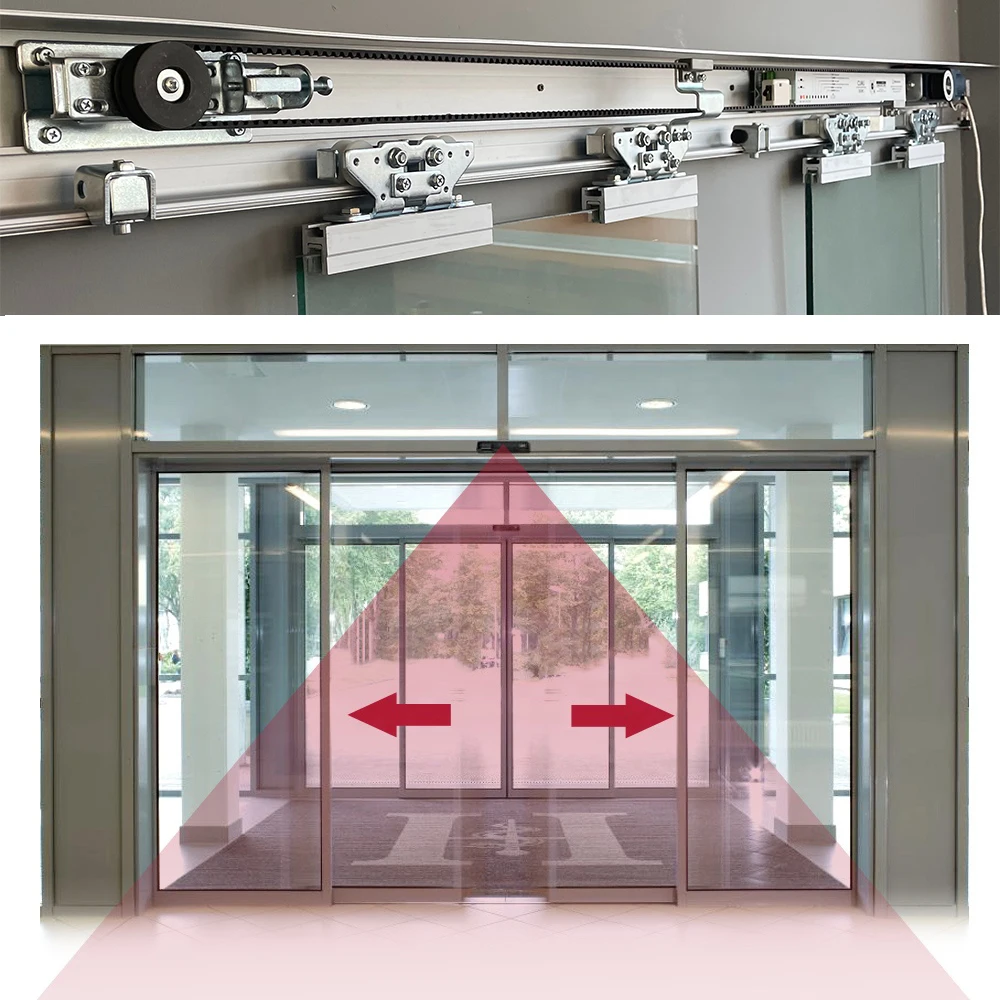 Hot Sale DC Motor Automatic Sliding Glass Door Opener For  Villa