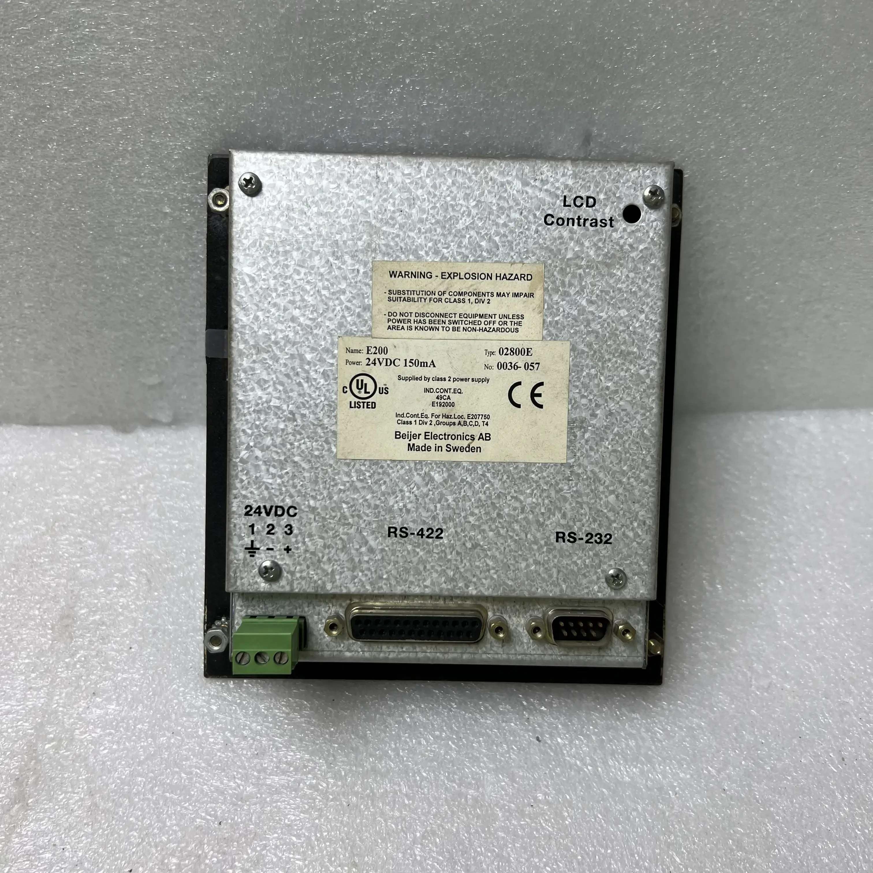 Test in good condition original E200 02800E controller used condition