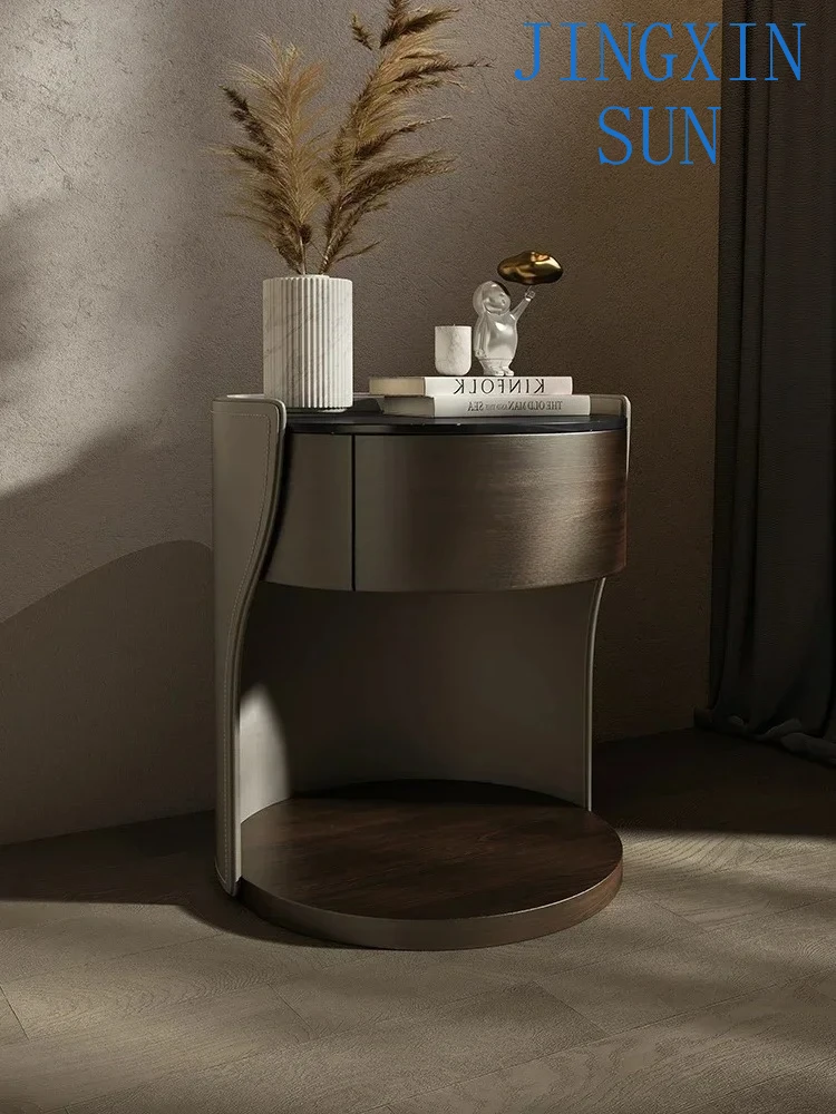 Hotel dedicated wabi-sabi high-end designer creative minimalist bedside table