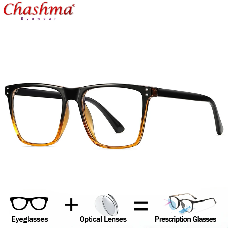 Chashma Men Eyeglasses Simple Design Prescription Ready Eyewear Optical Women Glasses Frame Long Temples 147 mm Spectacles