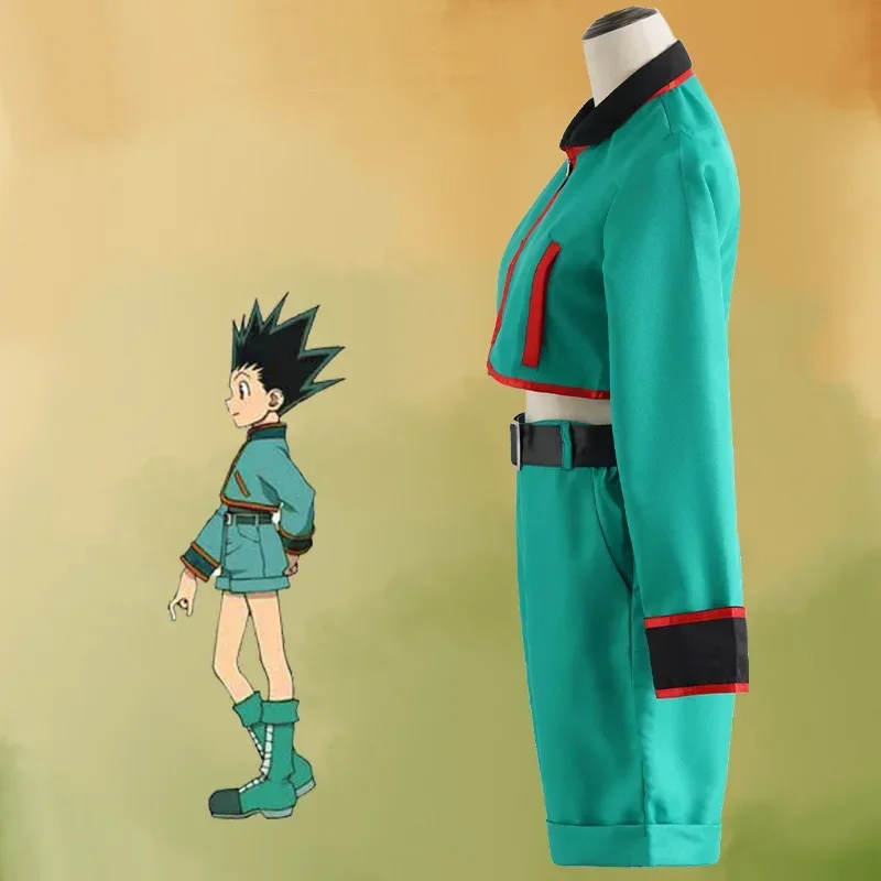 Anime Hunter X Hunter GON FREECSS Cosplay Costume Sets Green Outfits Full Suit Halloween Carnival Party Uniform Costumes Unise C