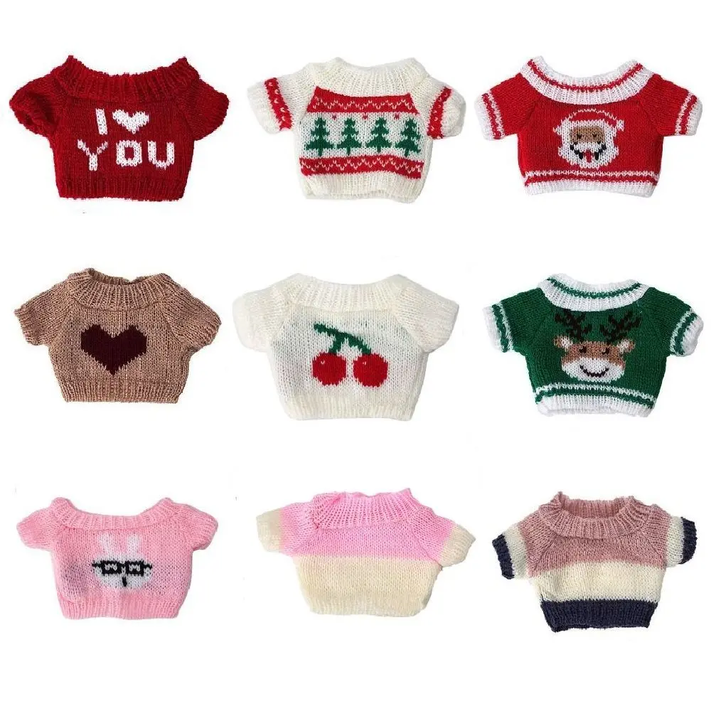 Cotton Doll Fashion Knitted Coat Sweaters Outfits Winter Warm Tops for Idol 23~30cm Dolls Clothes Accessories Baby Kid DIY Toys