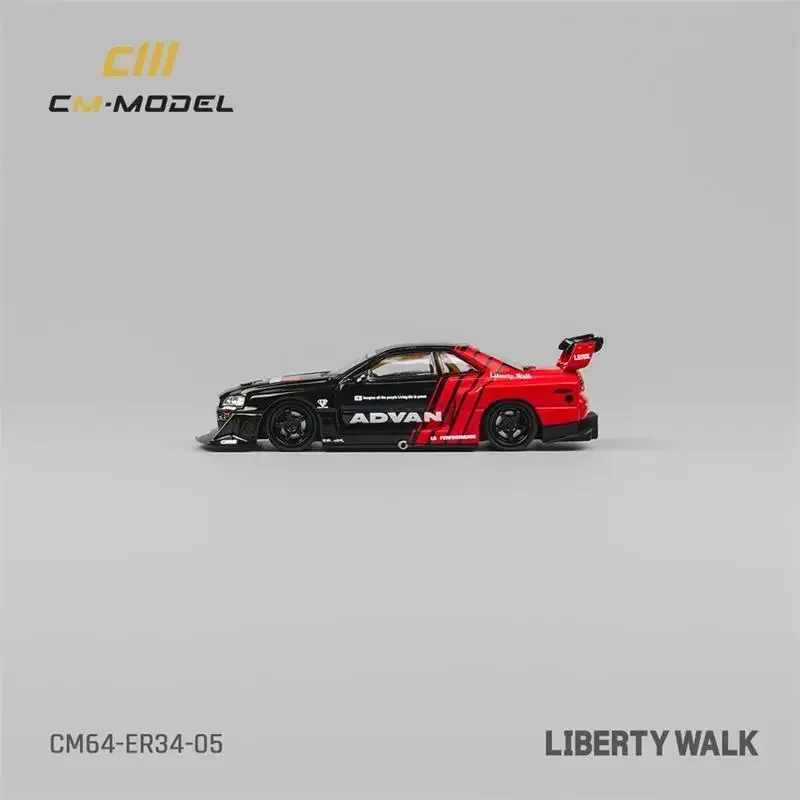 CM MODEL 1:64 LB-ER34 Super Silhouette SKYLINE Advan Die-Cast Car