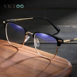 VICKY Classic Men's Square Frames Personalized Business Blue Light Blocking Can Be Customized Reading Glasses Myopic K002