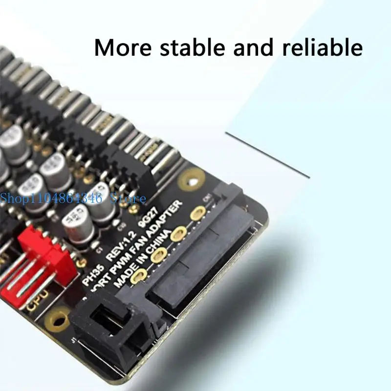 5asd 10 Stage PWMs PC Fan Controller With Automatic Temperature Regulation