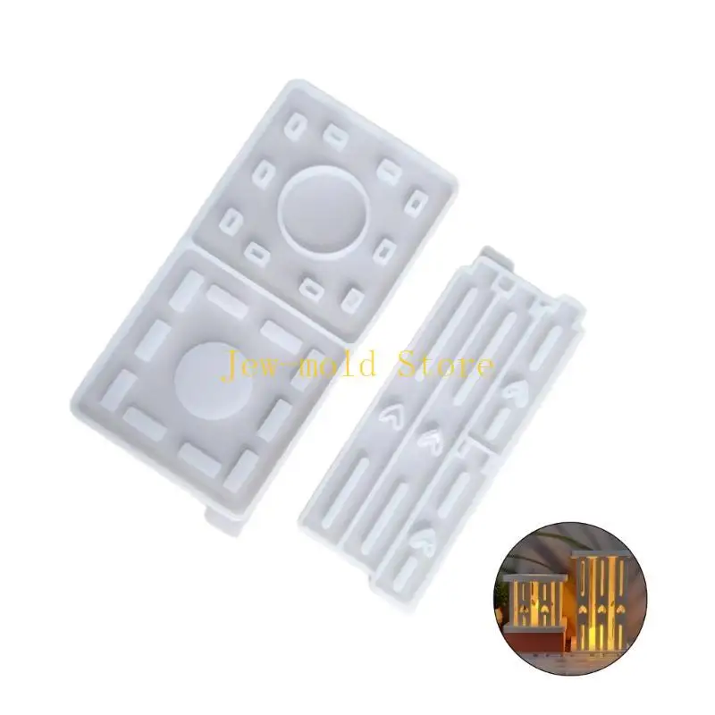 

C71B Candlestick Silicone Mold Decorative Base Mold Gypsum Holder Mould Stylish Home Decorations Mould