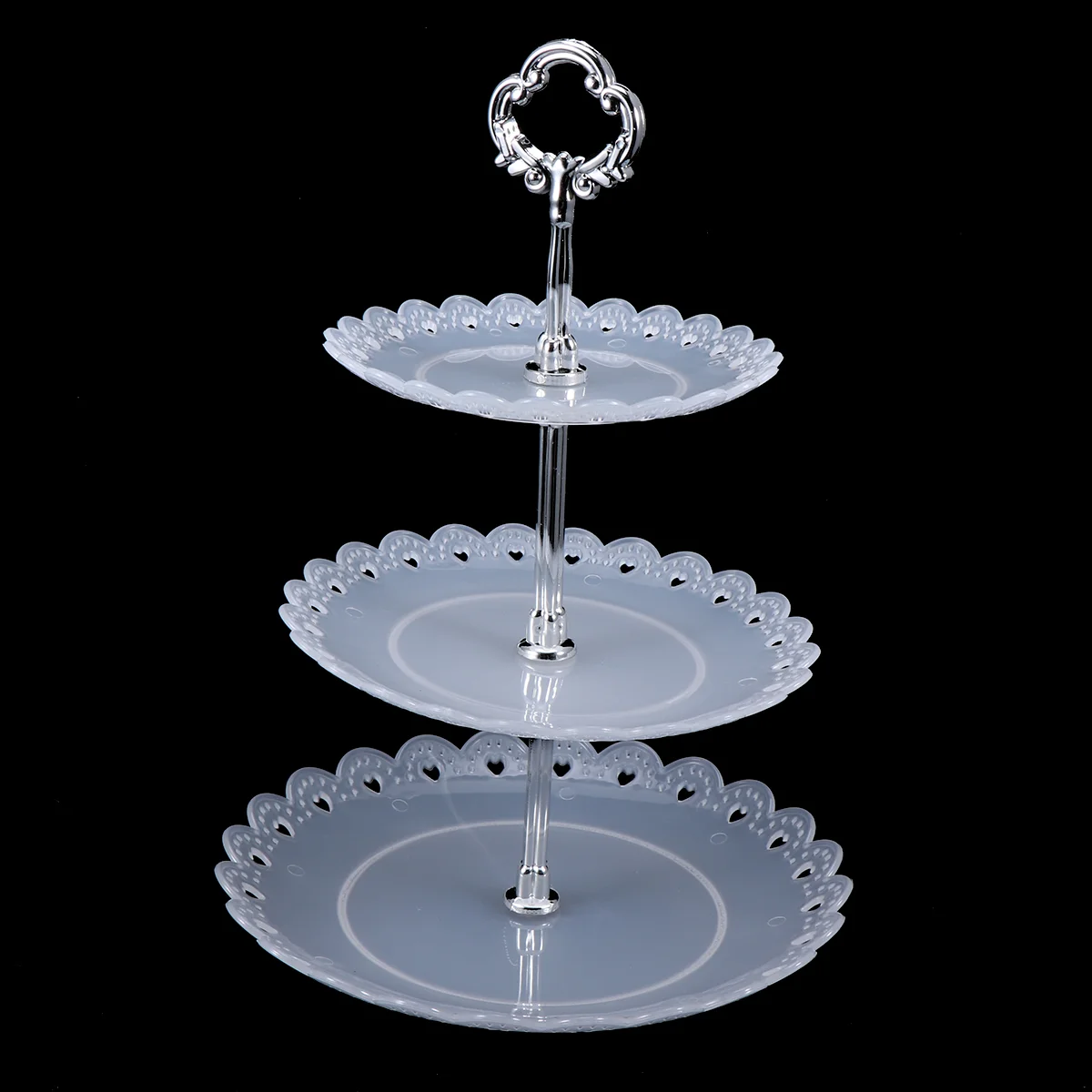 

Cupcake Holders 3-tires Rack Dessert Display Stand for Wedding Fruit Dish Plates