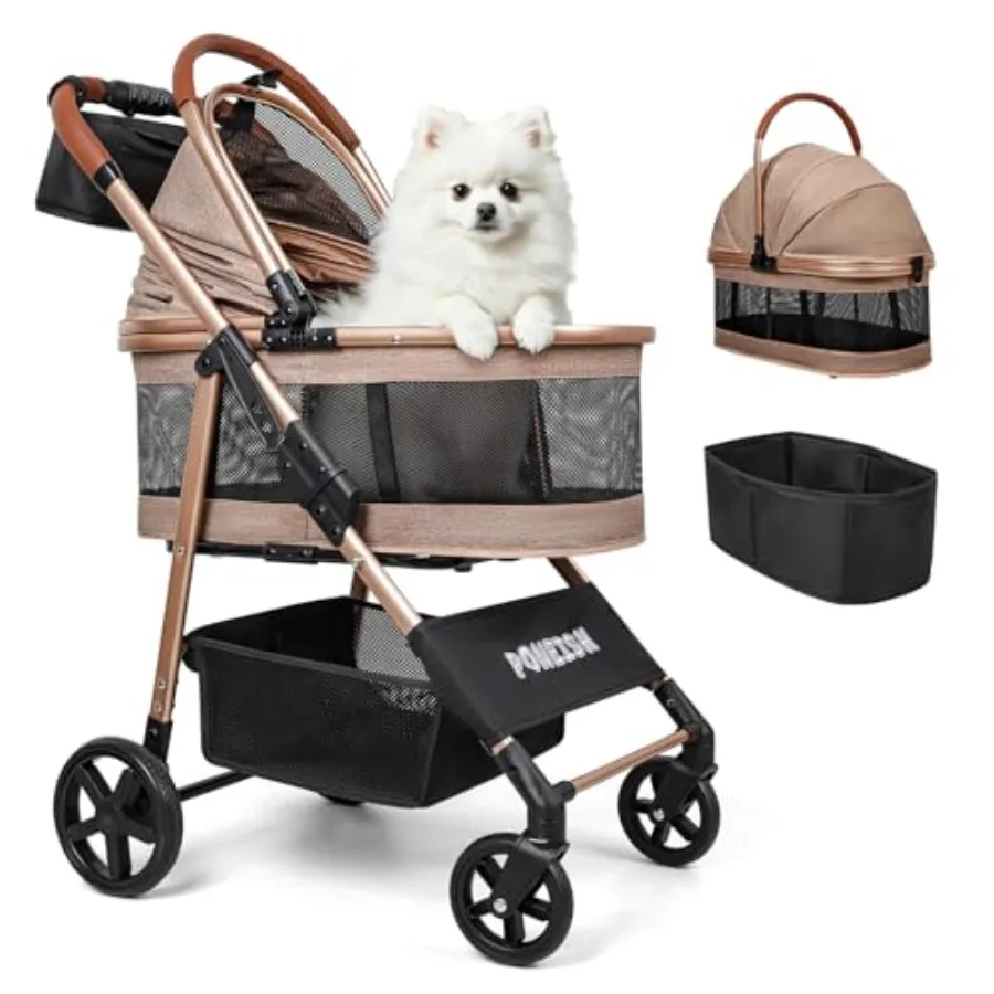 Pet Stroller Carrier - Pet Stroller for Small/Medium Dogs Cats