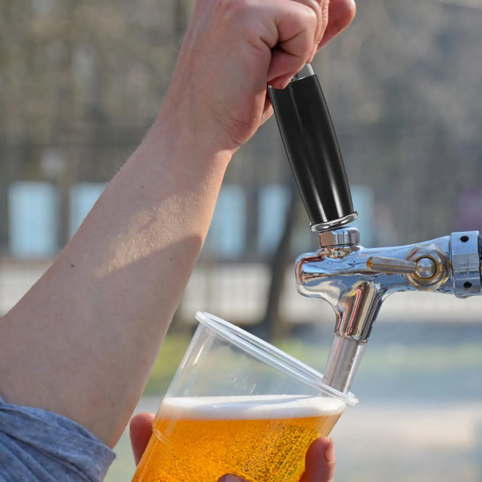 Beer Faucet Handle Making Supplies Automatic Tap Handles Plastic Stainless Steel Parts - Image 2