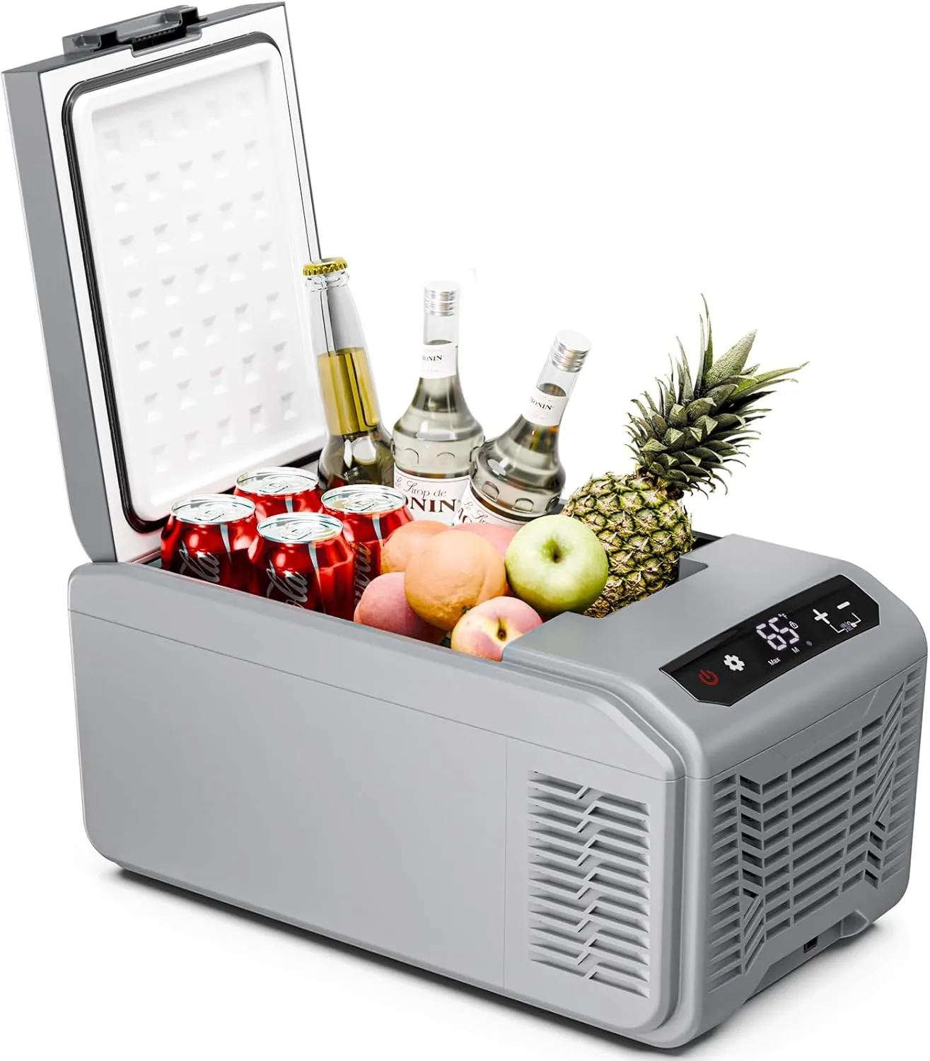 

12 Volt Car Fridge, 16 QT Portable Freezer Comp