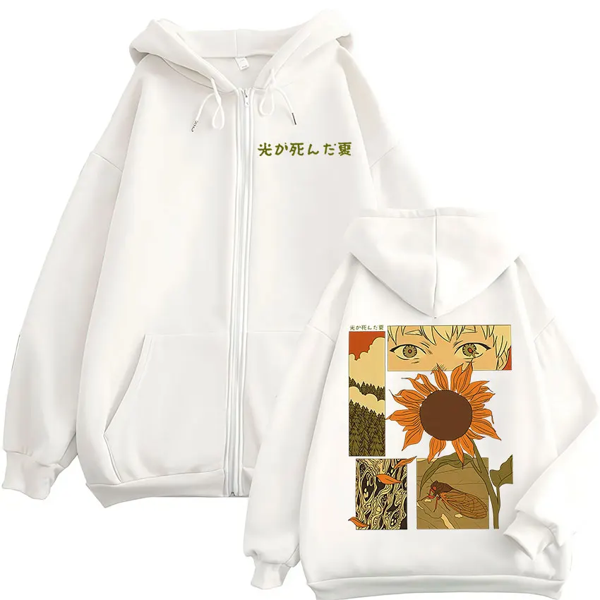 Anime Die Sommer Hikaru Died Hikaru Yoshiki Zipper Hoodies Männer Frauen Fashion Zip Up Mit Kapuze Sweatshirts Langarm Jacken Mäntel – Detail 3