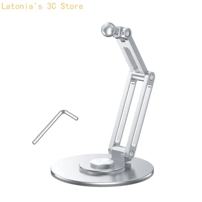 Faltbare 17-mm-Kugelkopfbasis, kleine Designhalterung für mobile Tablet-Ständer X3UB – Detail 3
