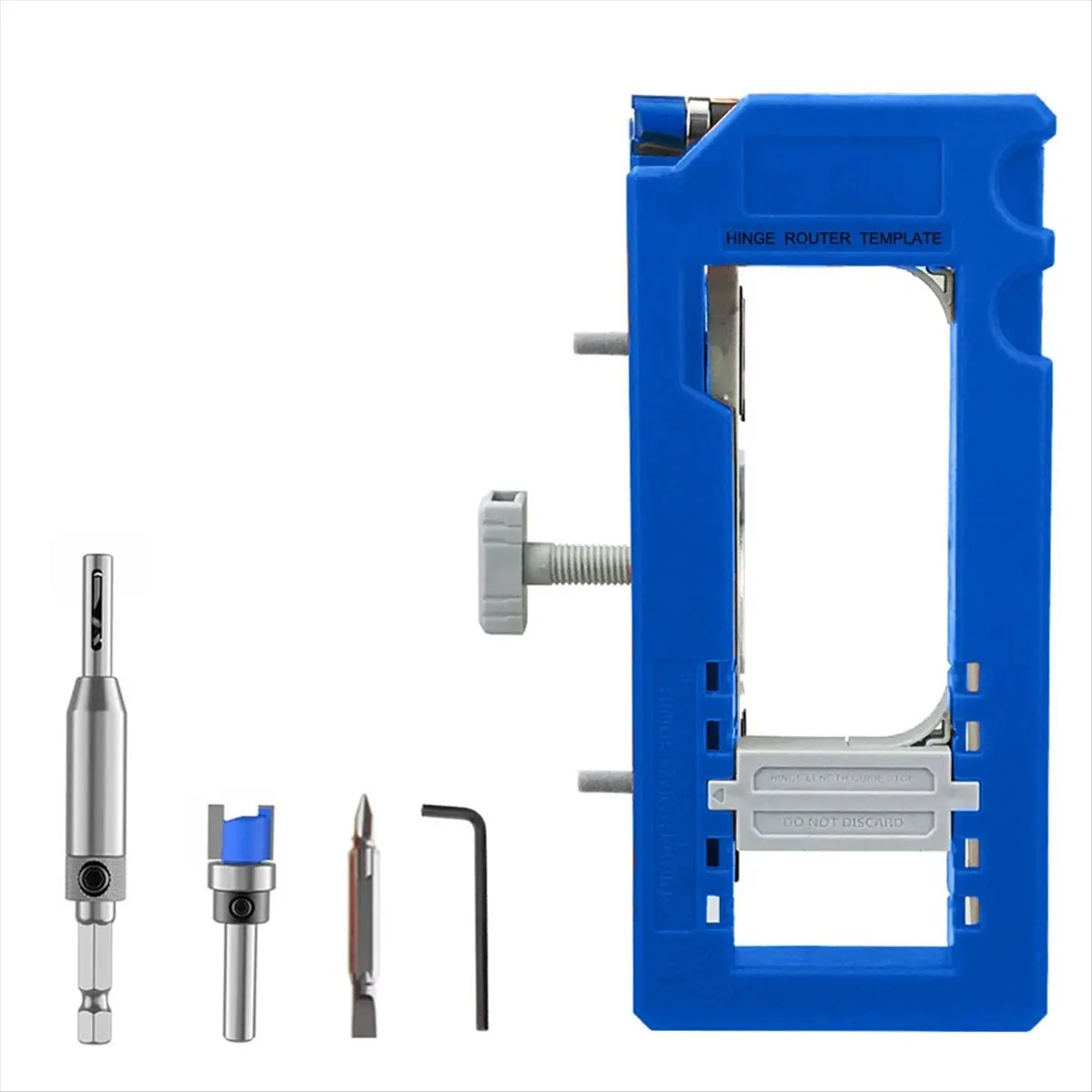 HGHO Door Hinge Router Template,Door Clamps Mortise,Door Mounting Kit Fits 90 Degree Anglesand Door Hinges with Type Square