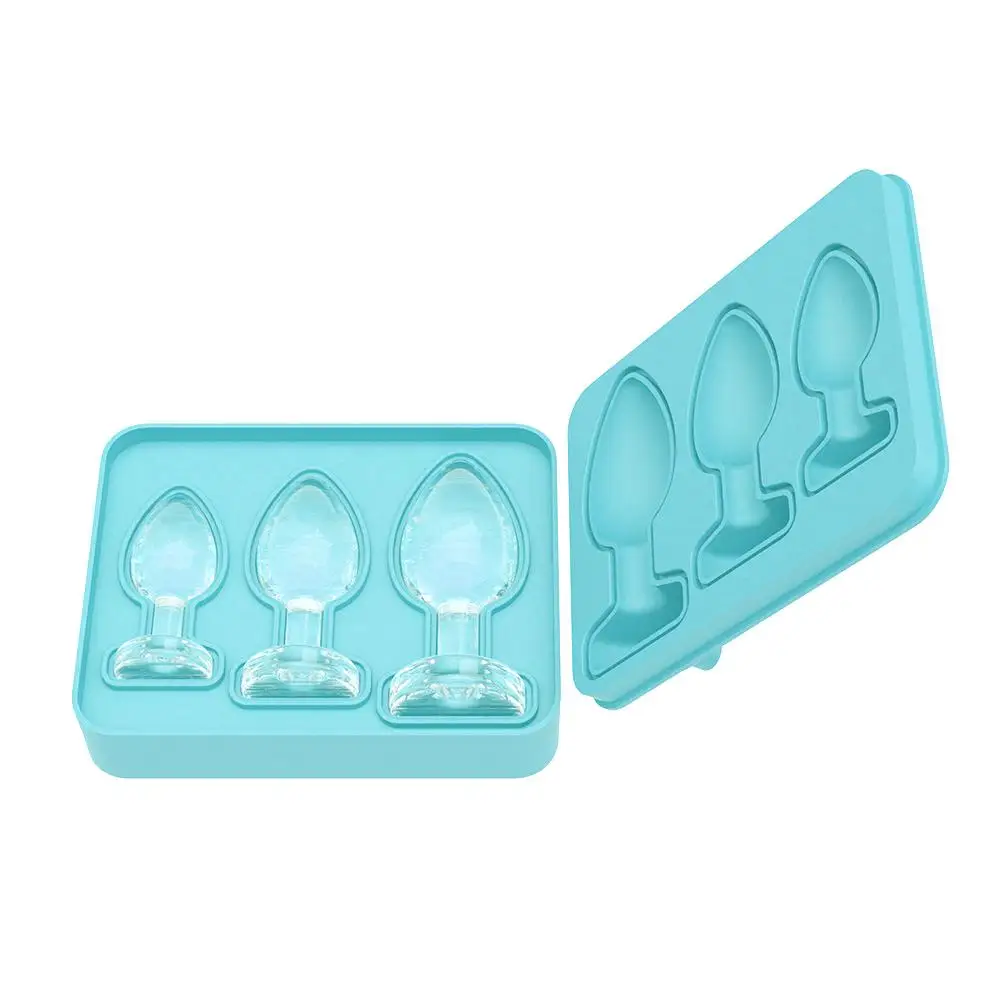 Silicone Prank Butt Plug Shaped Mold Fun Shape Ice Cube Molds Novelty Ice Cube Trays for Ice Chilling Whiskey Cocktails Moulds