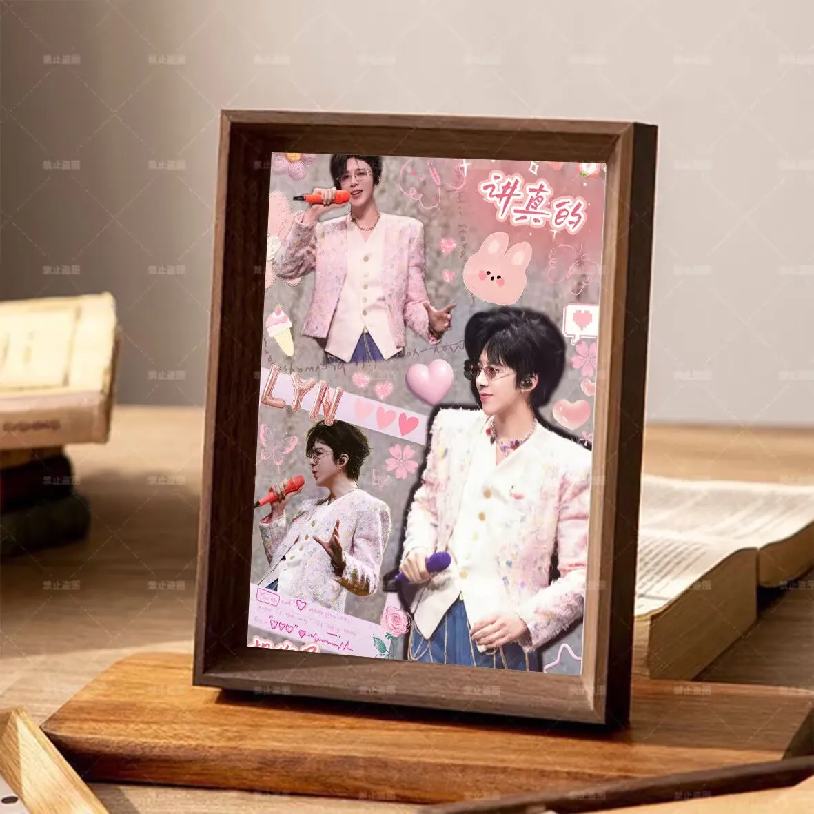 إطار صورة محيطي للحفلات الموسيقية على شكل نجمة من Liu Yuning لتزيين غرفة النوم وطاولة رائعة، هدية لأفضل صديق للإناث