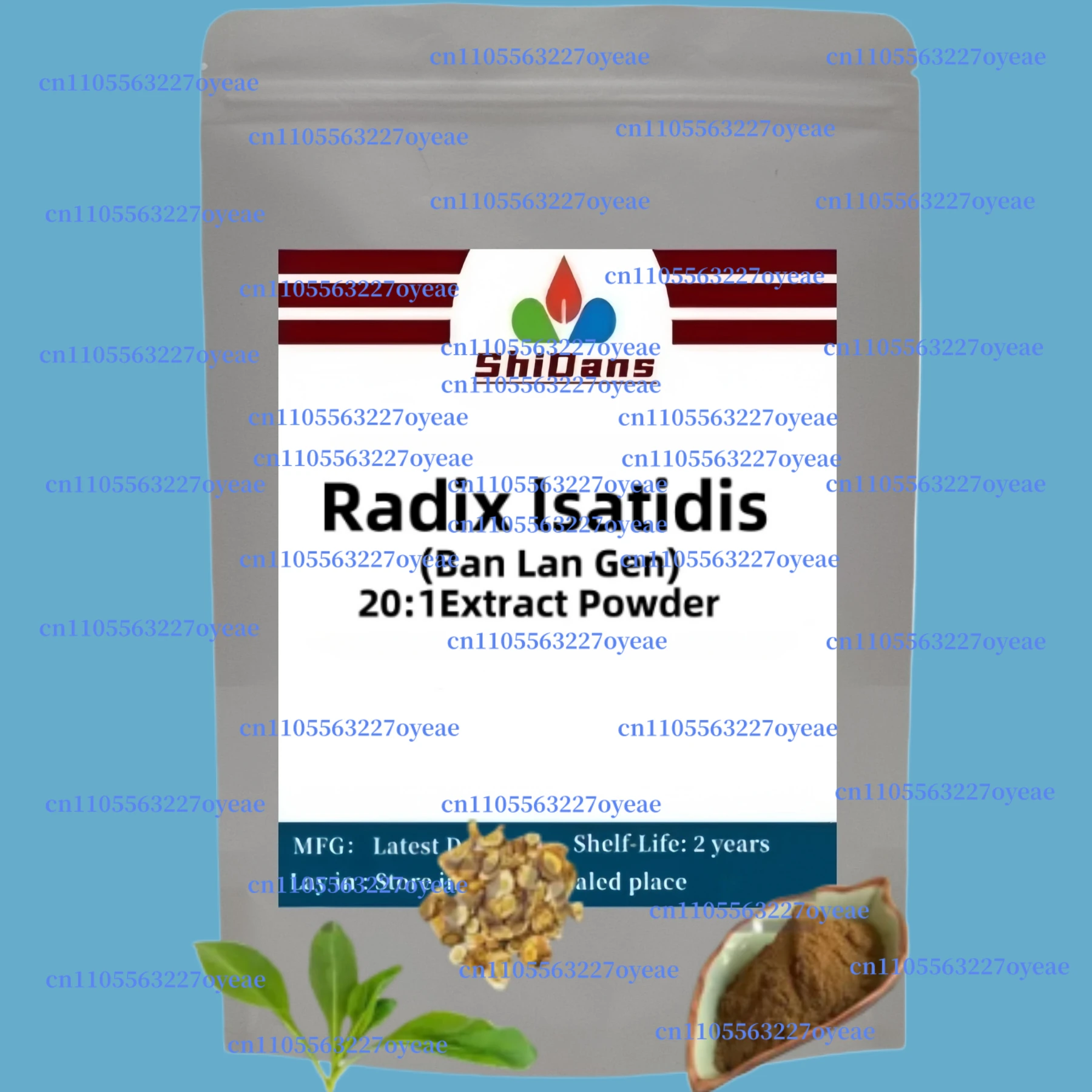 Global Customized Fast Shipping For RadixIsatidis Extract 20:1 Aluminum Foil Bag Packing