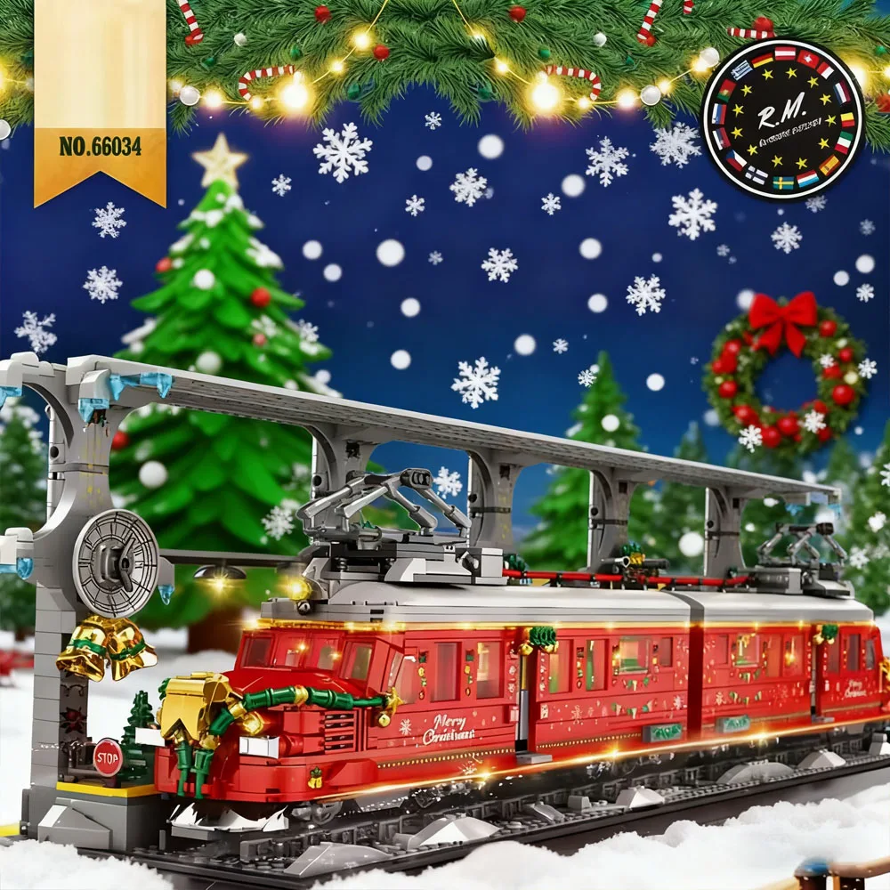 

MOC 2822pcs Train Model Building Blocks Set Create Adorable Masterpieces for Room Decoration Perfect Birthday Gifts