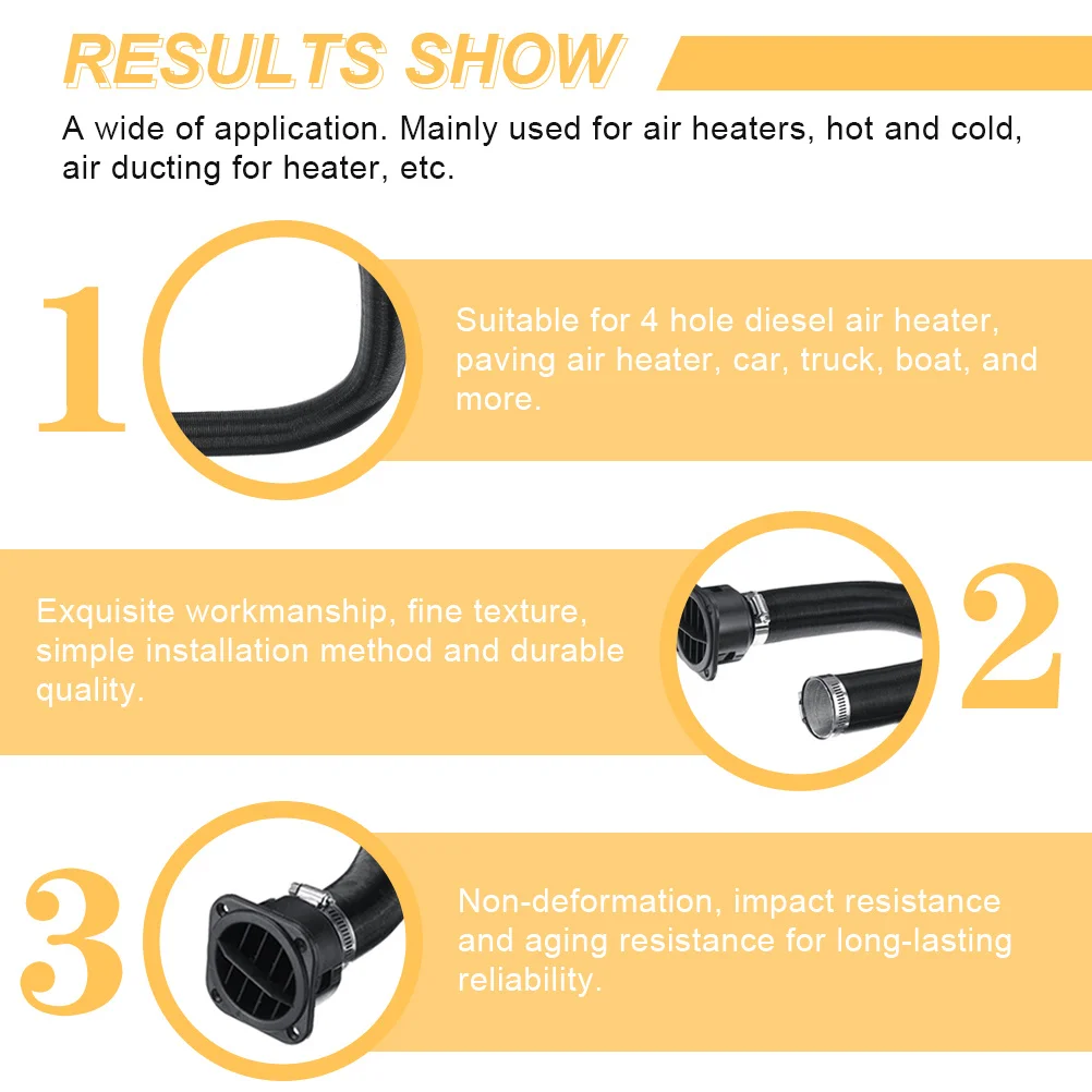 

Комплект (1 шт.) 42 мм воздуховод для отопителя, сменный воздуховод для автомобильного, грузового, лодочного отопителя, комплект для подачи теплого воздуха и выхлопа