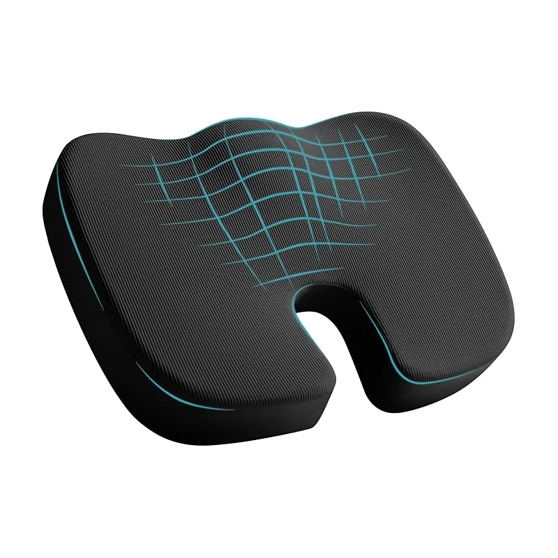 

Travel Seat Cushion Memory Foam U-Shaped Pillow for Chair Cushion Pad Car Office Hip Pillow,Comfortable Breathable Cushion
