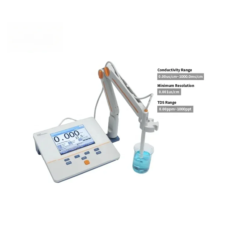 Factory EC400F Benchtop Conductivity TDS Salinity Resistivity Meter 500 Data Memory Auto Temp