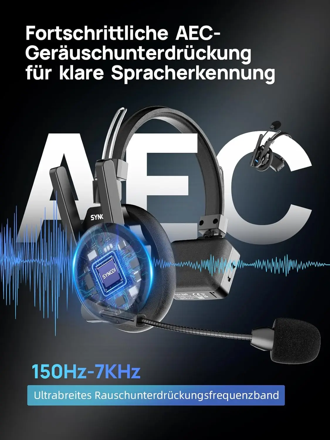 SYNCO XTALK XPRO 2.4G Headset Interkom Nirkabel 500m Komunikasi 5-Orang Peredam Kebisingan untuk Siaran Langsung & Perekaman Video