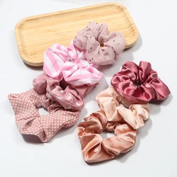 3-5pcs/set Elastic Headband for Women Pink Red Fashion Sweet Hair Bands Fashion Girls Headwear Gun Holder Hair Accessories Gifts