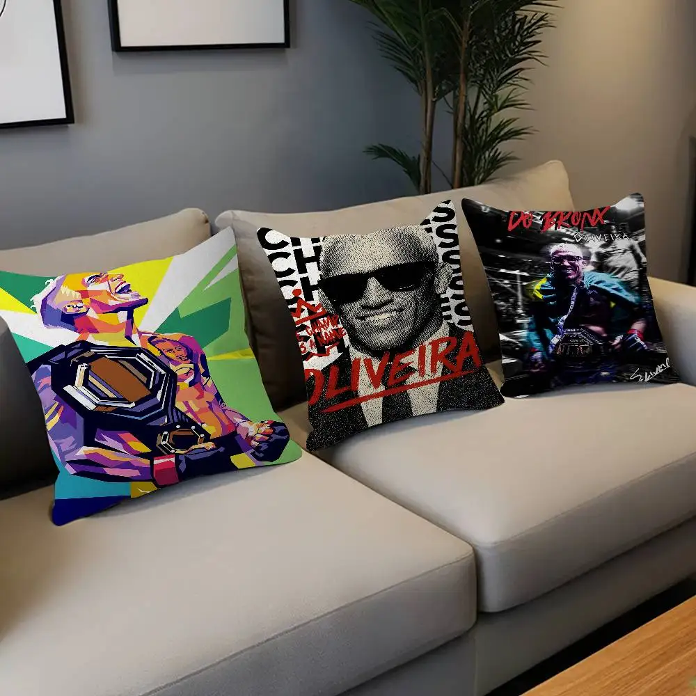 Athlete C-Charles O-Oliveira Lucky Dragon pillow cover sofa cushion cover home room decoration children gift