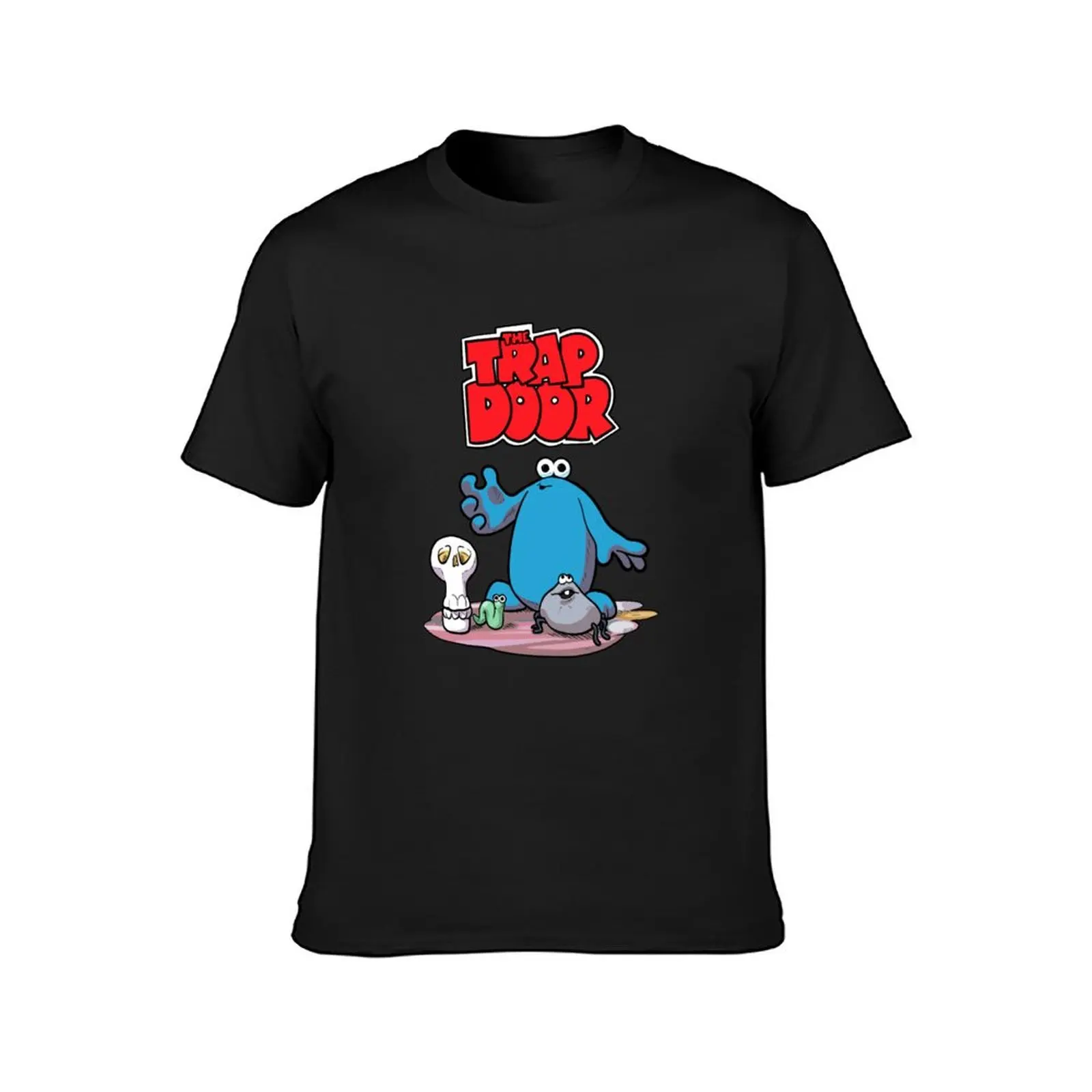 The Trap Door Cartoon T-Shirt oversized plus sizes Aesthetic clothing Men's t shirts