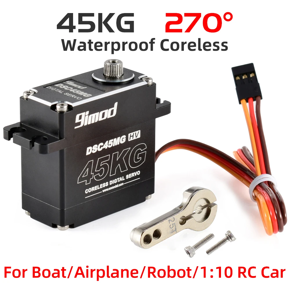 9imod RC Servo 35 kg 45 kg 25 kg 51 kg Metall Wasserdicht Bürstenlosen Servomotor Für Servo RC 1/10 1/8 Traxxas TRX4 Axial SCX10 RC Auto