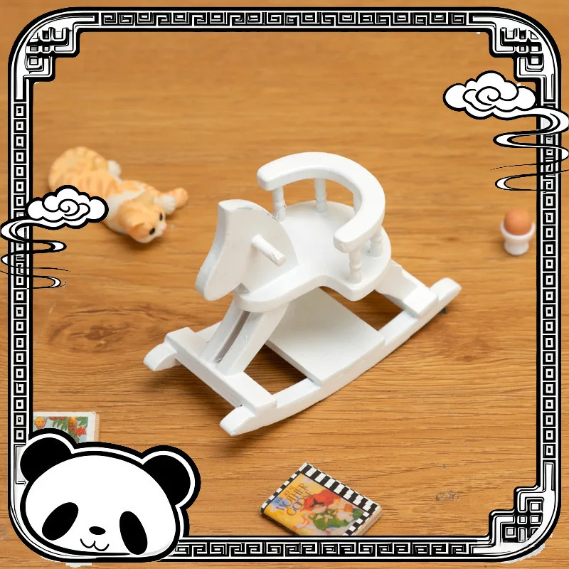 

Миниатюрная мебель для кукольного домика, аксессуары, масштаб 1:12, троянский декор для детской комнаты, стулья для кукольного домика для создания сцены